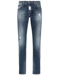 Philipp Plein - Logo Patch Straight-Cut Jeans - Lyst