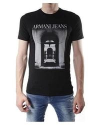 Armani Jeans - Printed T-Shirt - Lyst