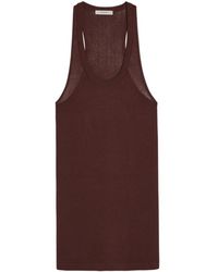 Lemaire - Scoop-Neck Fine-Knit Mini Dress - Lyst