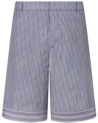 Dior - Oblique Bermuda Shorts - Lyst