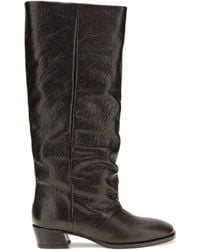 P.A.R.O.S.H. - Round-Toe Tall Boots - Lyst