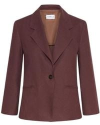 Marella - Single-Breasted Linen Blazer - Lyst