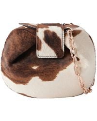 Gabriela Hearst - Soft Demi Cow-Print Calf Hair Clutch - Lyst