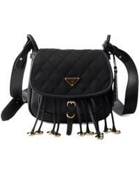 Prada - Corsaire Re-Nylon And Leather Mini Shoulder Bag - Lyst