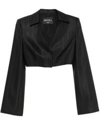 Dondup - Collared Cropped Casual Jacket - Lyst