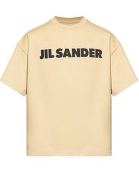 Jil Sander - Logo Printed Crewneck T-Shirt - Lyst