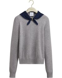 Dior - Tied Collar Sweater - Lyst