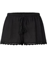 Ulla Johnson - Aran Tasseled Crochet-Trimmed Cotton Shorts - Lyst
