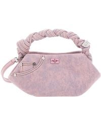 Ganni - Bou Mini Twisted Handle Shoulder Bag - Lyst