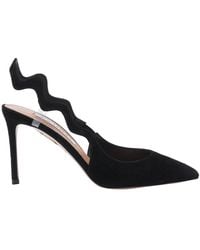 Aquazzura - 85Mm Artiste Sling Wave-Detail Slingback Pumps - Lyst