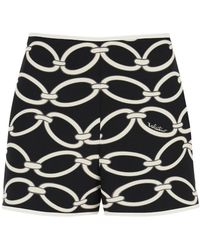 Valentino - Chain-Print High-Waisted Shirts - Lyst