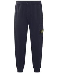 Stone Island - Logo Patch Drawstring Sweatpants - Lyst