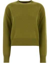 Gucci - Logo Embroidered Knit Sweater - Lyst