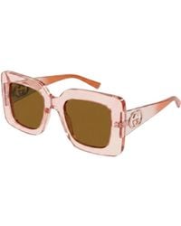 Gucci - Eyewear Butterfly Frame Sunglasses - Lyst