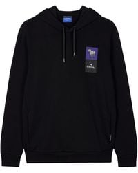 Paul Smith - Ps Paul Smith Logo Printed Drawstring Hoodie - Lyst