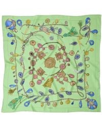 Versace - Pattern Printed Twill Scarf - Lyst