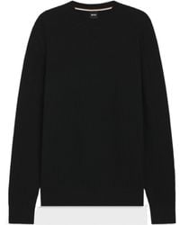 BOSS - Textured Sweater - Lyst