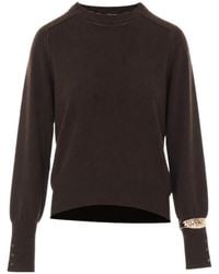 Liu Jo - Bracelet-Cuff Knitted Sweater - Lyst