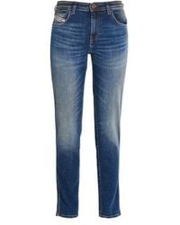 DIESEL - Dark Wash Stretch Jeans - Lyst