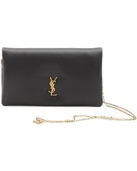Saint Laurent - Logo Plaque Bi-Fold Wallet - Lyst