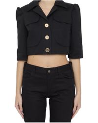 Patou - Single-Breasted Cropped Blazer - Lyst