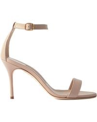 Manolo Blahnik - Open-Toe High-Heeled Sandals - Lyst