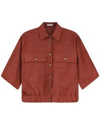 Brunello Cucinelli - Embroidery Flap-Pocket Shirt - Lyst
