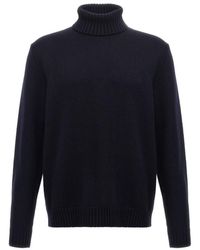 Zanone - Ribbed Turtleneck Knitted Sweater - Lyst