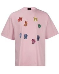 we11done - Sticker-Print T-Shirt - Lyst