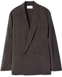 Lemaire - Double-Breasted Relaxed Blazer - Lyst
