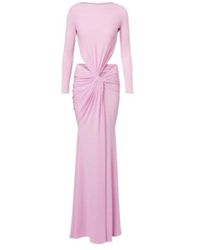 Alex Perry - Gathered Crêpe Jersey Gown - Lyst