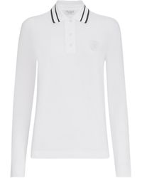 Brunello Cucinelli - Stretch Cotton Piqué Polo Shirt With Logo - Lyst