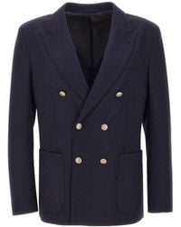 Eleventy - Double-Breasted Suit Jacket - Lyst