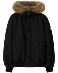 Burberry - Ekd Motif Hooded Padded Jacket - Lyst
