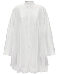 Junya Watanabe - Pleated Shirt Dress - Lyst