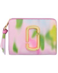 Marc Jacobs - The Blurred Floral Snapshot Mini Compact Wallet - Lyst