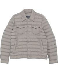 Herno - Quilted Press-Stud Jacket - Lyst