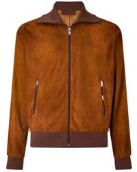 Prada - Suede Blouson Jacket - Lyst