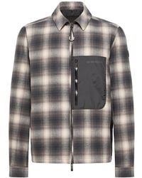 Moncler - Cornisello Checkered Padded Shirt Jacket - Lyst