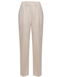 Magda Butrym - Straight-Leg Silk And Wool Trousers - Lyst