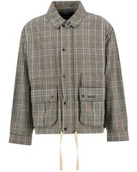 Barbour - Plaid-Pattern Drawstring-Hem Coat - Lyst