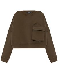 DSquared² - Icon New Generation Onion Cropped Fit Crewneck Sweatshirt - Lyst
