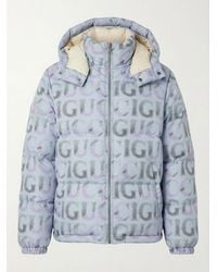 Gucci - Allover Logo Printed Down Jacket - Lyst