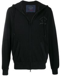 Paul & Shark - Logo Printed Hooded Casual Jacket - Lyst