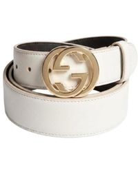 Gucci - Belt With Round Buckle - Lyst