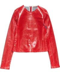 Acne Studios - Long-Sleeve Zipped Top - Lyst