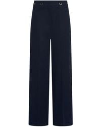 Marella - Straight-Fit Gabardine Trousers - Lyst
