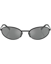 Prada - Eyewear Oval Frame Sunglasses - Lyst