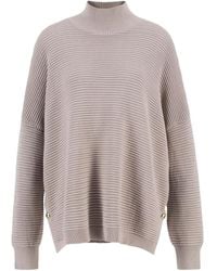 Barbour - Kaia Funnel-Neck Jumper - Lyst