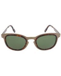 ZEGNA - Round-Frame Sunglasses - Lyst